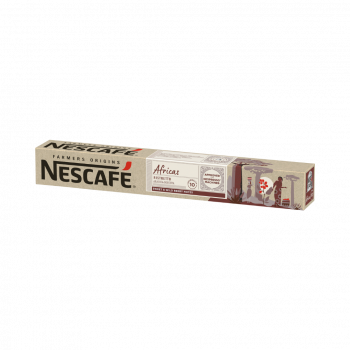 Nescafé Farmers Origins Africas Ristretto 10, 100% Röstkaffe in der originalen Nespresso(R) Kapsel, 10 Aluminium-Kaffeekapseln, 53 Gramm